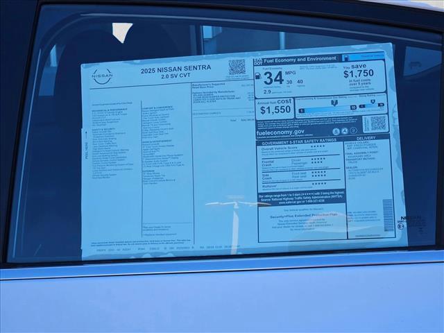 new 2025 Nissan Sentra car, priced at $23,180