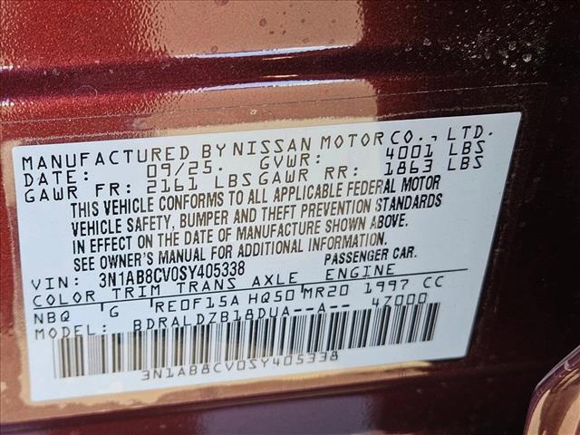 new 2025 Nissan Sentra car, priced at $20,299