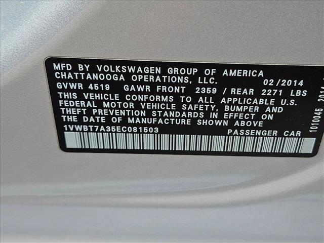 used 2014 Volkswagen Passat car, priced at $9,495