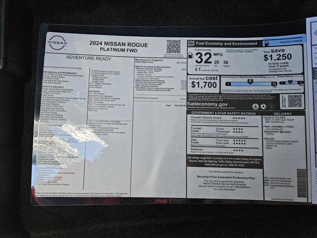 new 2024 Nissan Rogue car, priced at $43,250