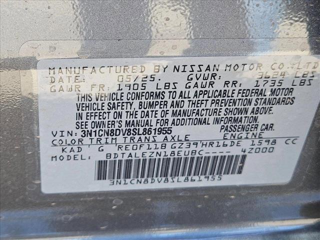 new 2025 Nissan Versa car, priced at $20,138
