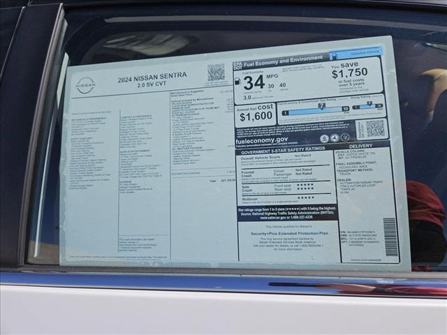 new 2024 Nissan Sentra car, priced at $25,433