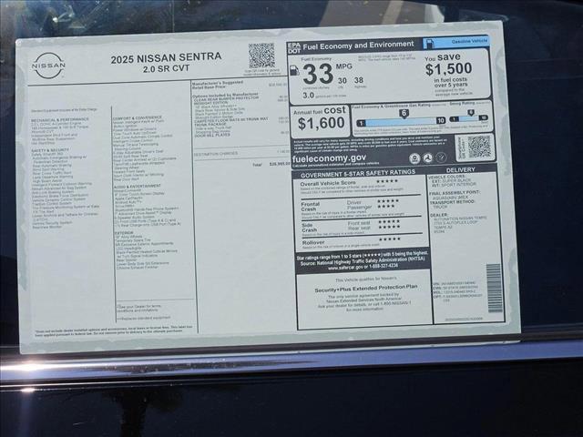 new 2025 Nissan Sentra car, priced at $24,067