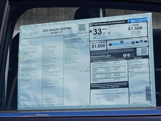 new 2025 Nissan Sentra car, priced at $25,999