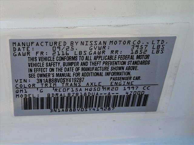 new 2025 Nissan Sentra car, priced at $19,797