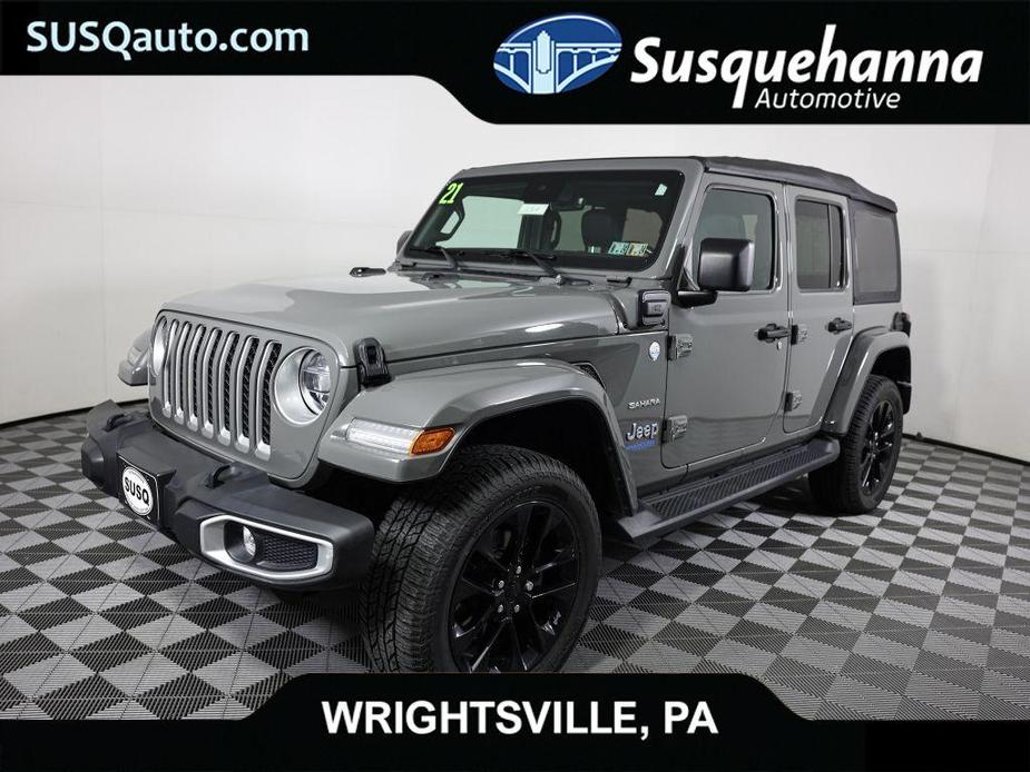 used 2021 Jeep Wrangler Unlimited 4xe car, priced at $37,990