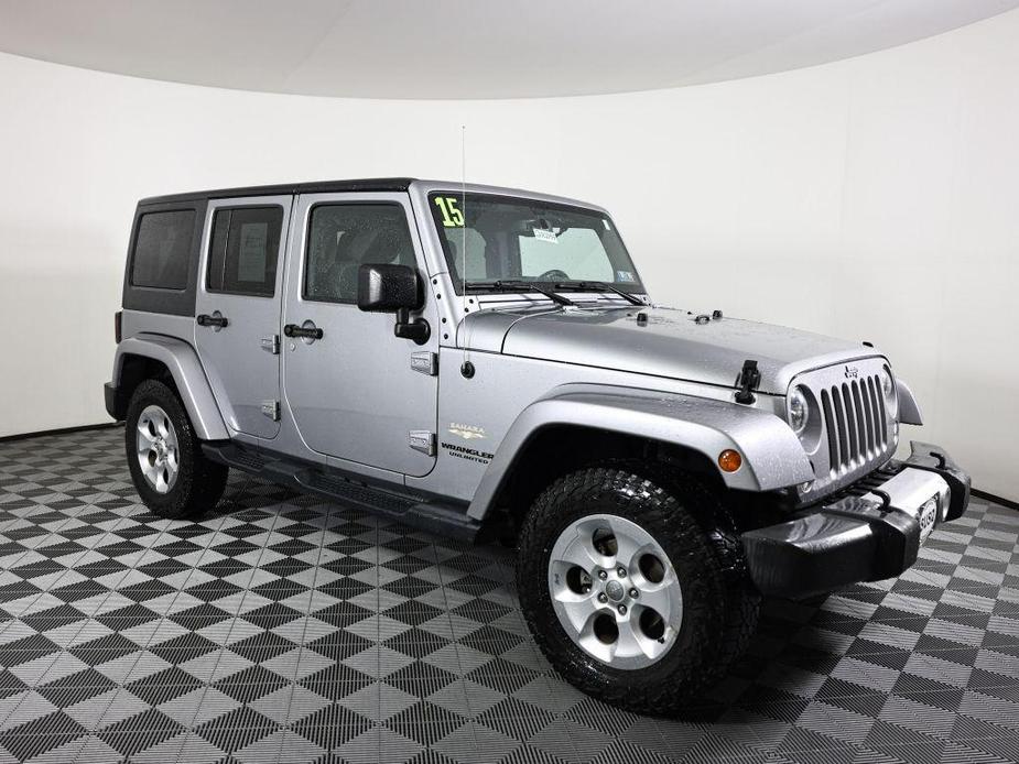 used 2015 Jeep Wrangler Unlimited car, priced at $16,990