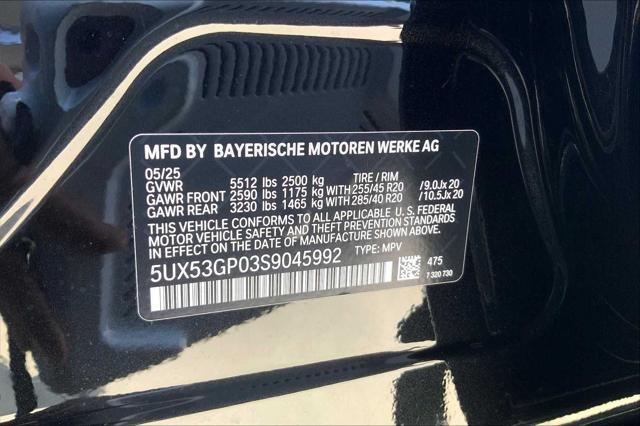 new 2025 BMW X3 car, priced at $63,335
