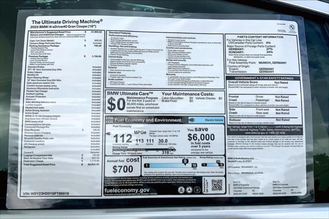 new 2025 BMW i4 Gran Coupe car, priced at $62,635