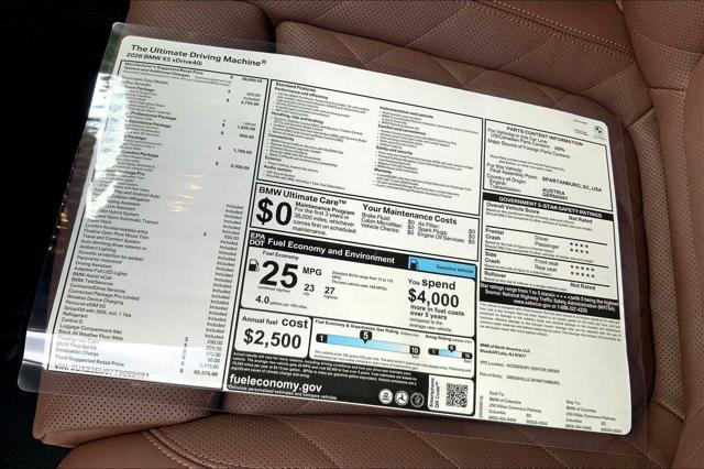 new 2026 BMW X5 car, priced at $82,575
