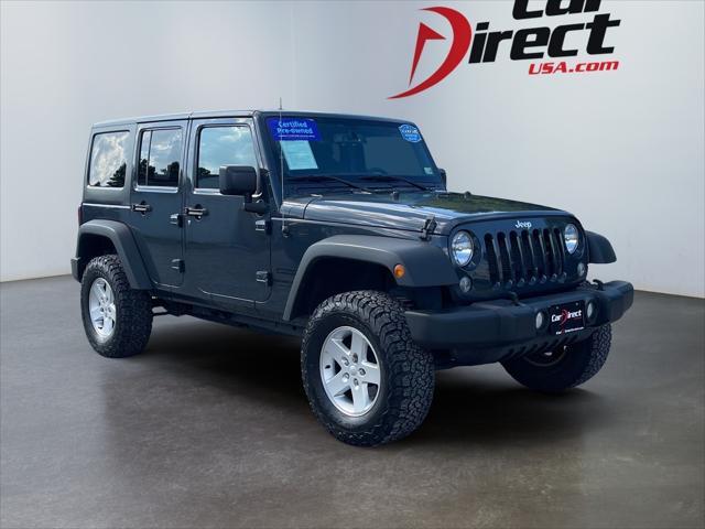 used 2016 Jeep Wrangler Unlimited car, priced at $21,206