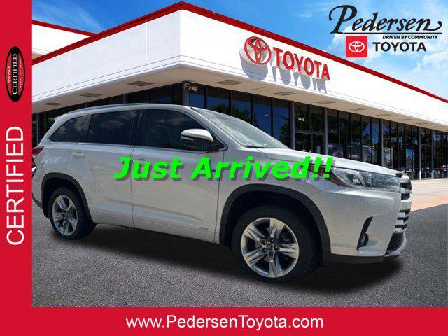 used 2019 Toyota Highlander Hybrid car, priced at $35,900