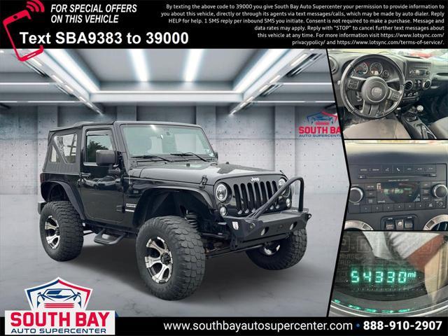 used 2016 Jeep Wrangler car, priced at $19,995