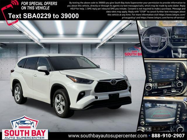 used 2021 Toyota Highlander car, priced at $28,000