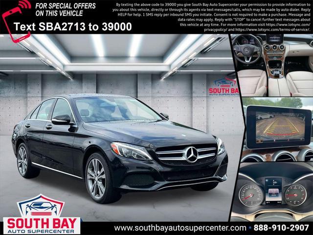 used 2015 Mercedes-Benz C-Class car, priced at $17,445