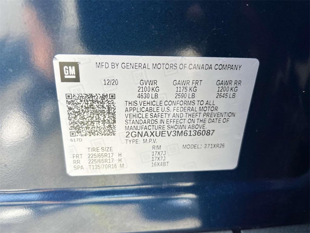 used 2021 Chevrolet Equinox car, priced at $15,540