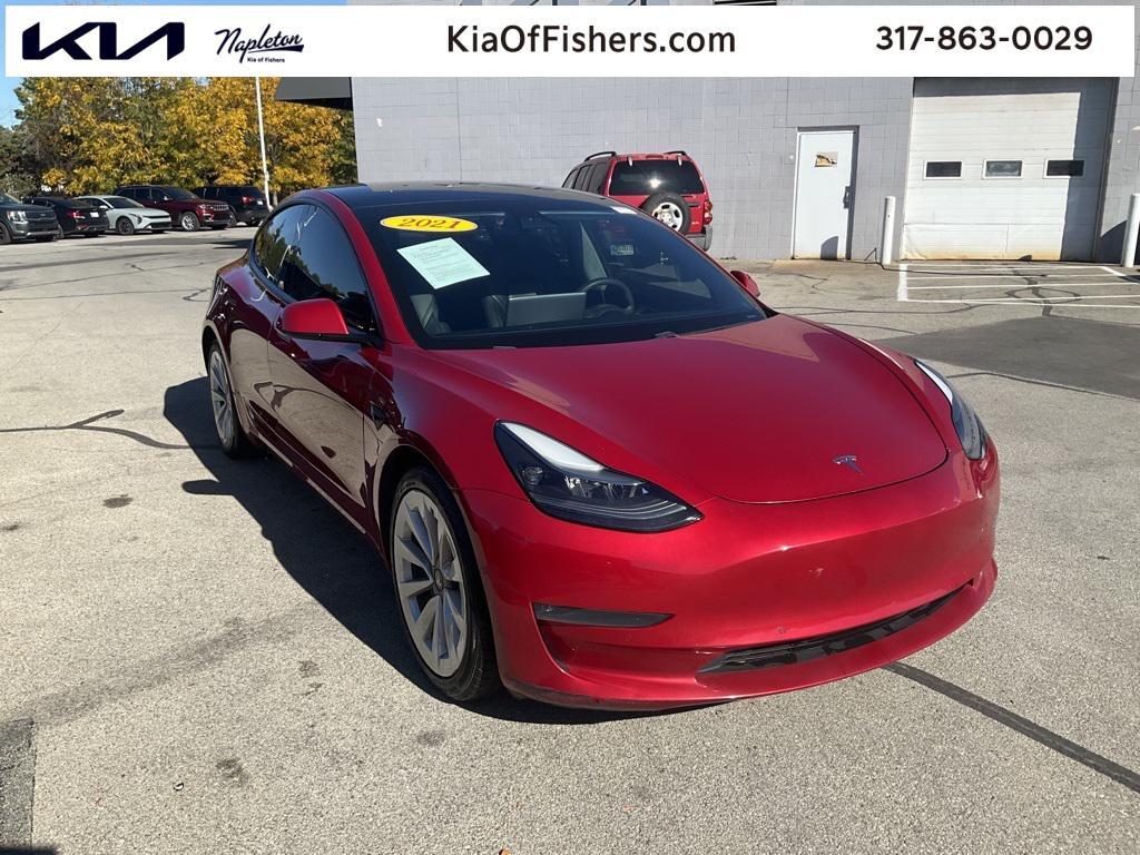 used 2021 Tesla Model 3 car, priced at $20,988