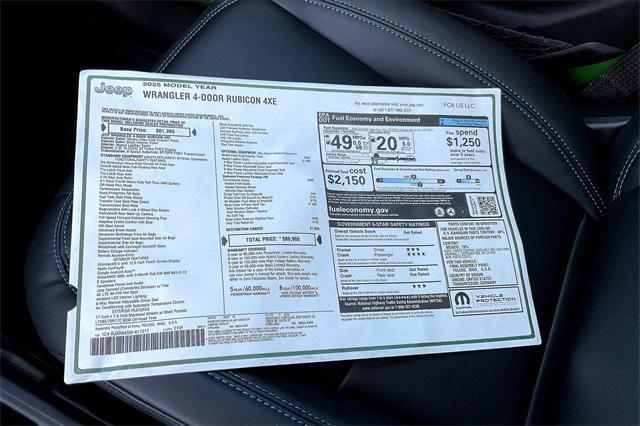 new 2025 Jeep Wrangler 4xe car, priced at $69,900