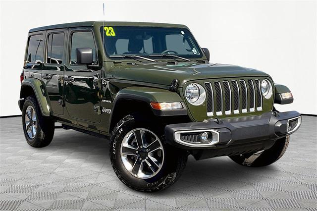 used 2023 Jeep Wrangler car, priced at $33,500