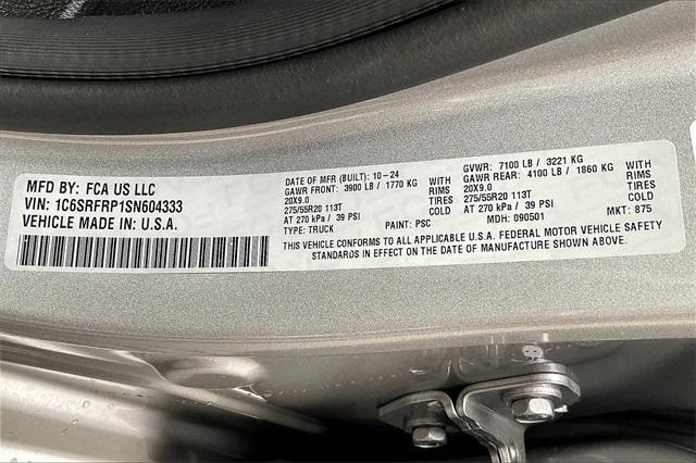 new 2025 Ram 1500 car, priced at $73,355