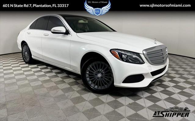 used 2015 Mercedes-Benz C-Class car, priced at $12,499