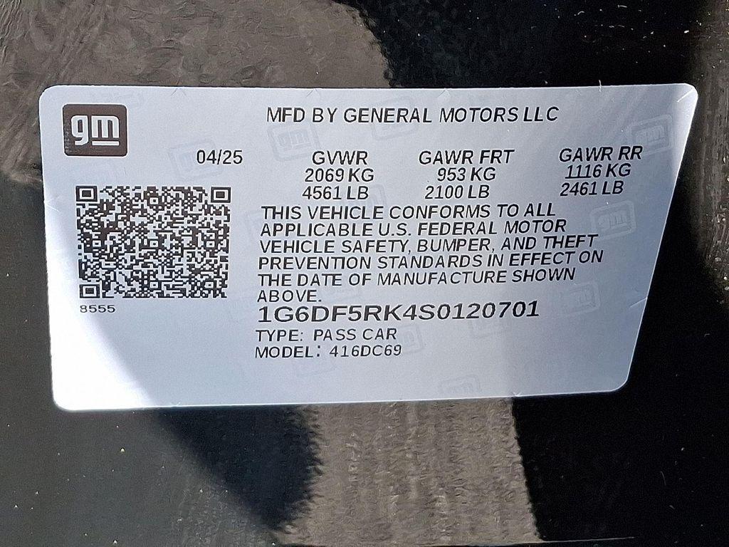 new 2025 Cadillac CT4 car, priced at $46,250