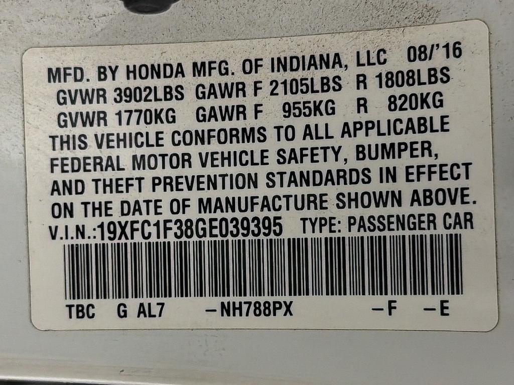 used 2016 Honda Civic car, priced at $12,997