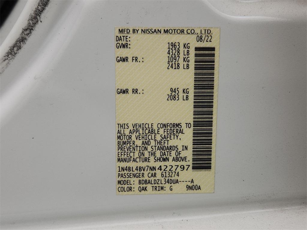 used 2022 Nissan Altima car, priced at $17,992