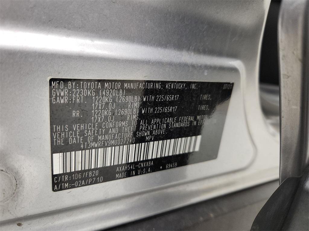 used 2021 Toyota RAV4 Hybrid car, priced at $23,800