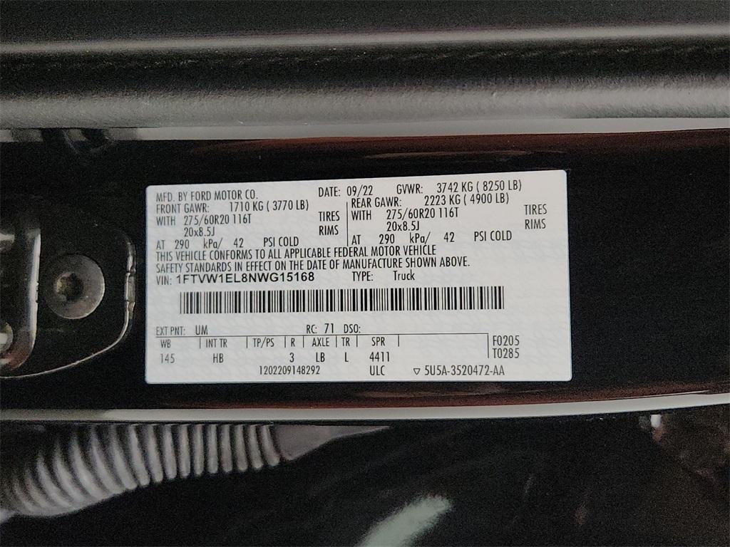 used 2022 Ford F-150 Lightning car, priced at $43,997