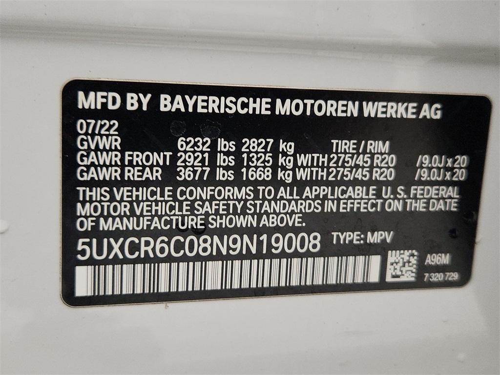 used 2022 BMW X5 car, priced at $33,700