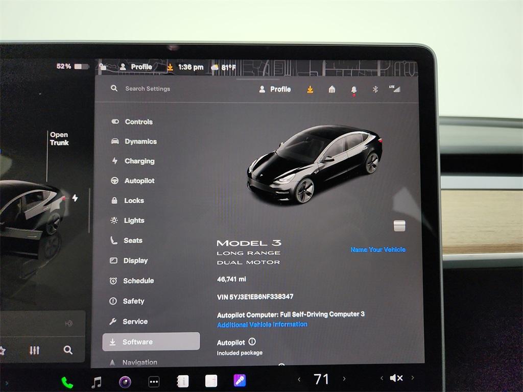 used 2022 Tesla Model 3 car, priced at $23,995