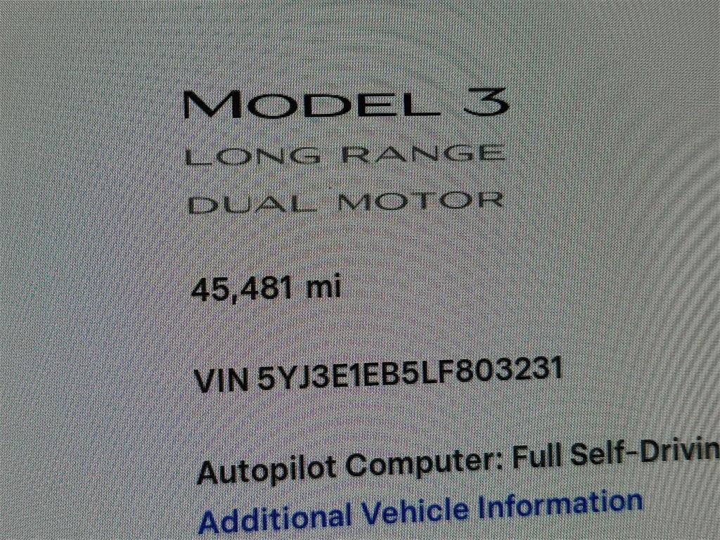 used 2020 Tesla Model 3 car, priced at $24,991