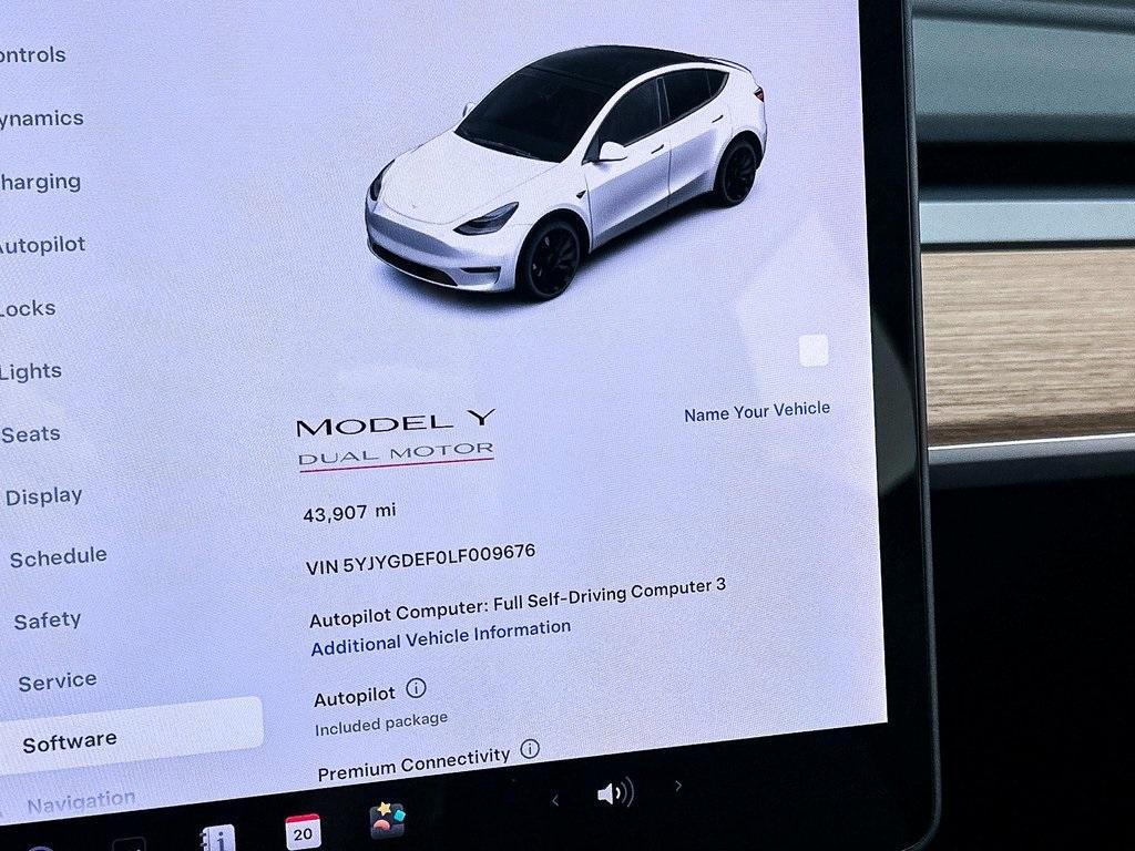 used 2020 Tesla Model Y car, priced at $28,900