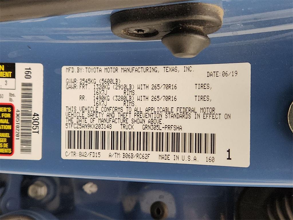 used 2019 Toyota Tacoma car, priced at $39,996