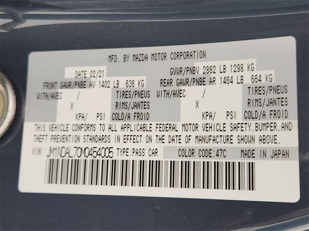 used 2021 Mazda MX-5 Miata car, priced at $26,995