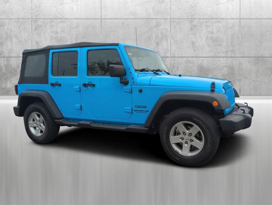 used 2017 Jeep Wrangler Unlimited car, priced at $21,852