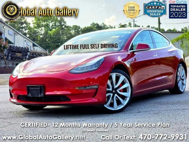 used 2019 Tesla Model 3 car, priced at $29,999