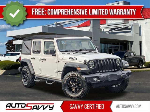 used 2021 Jeep Wrangler car, priced at $28,300