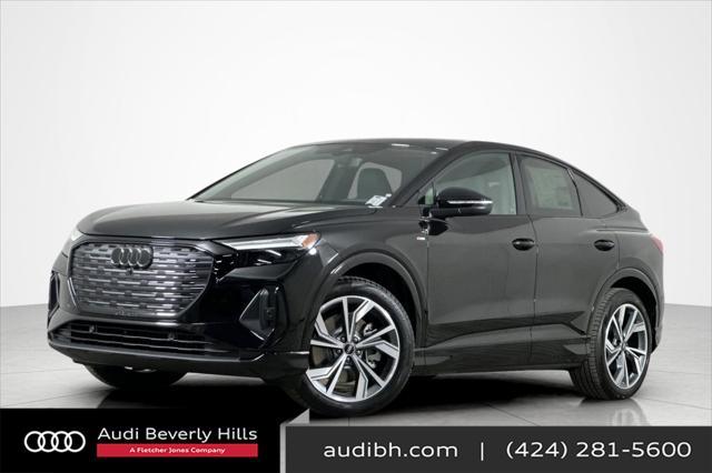 new 2025 Audi Q4 e-tron Sportback car, priced at $63,685