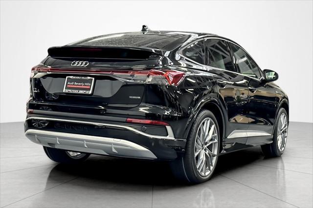 new 2025 Audi Q4 e-tron Sportback car, priced at $63,685