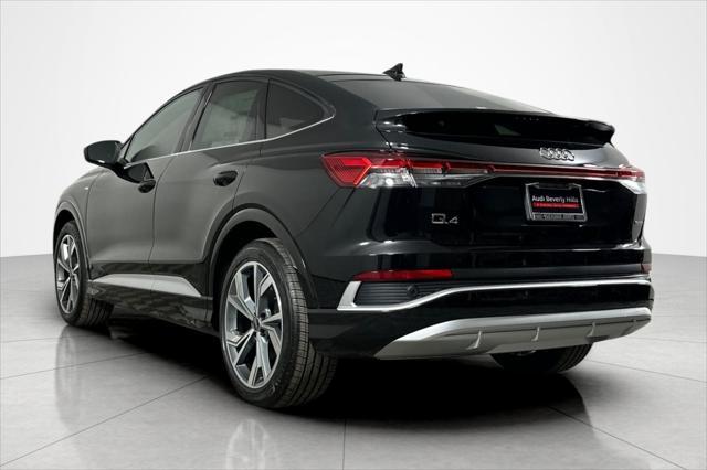 new 2025 Audi Q4 e-tron Sportback car, priced at $64,275