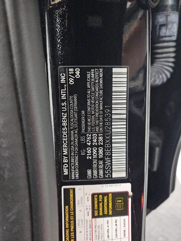 used 2019 Mercedes-Benz C-Class car, priced at $14,000