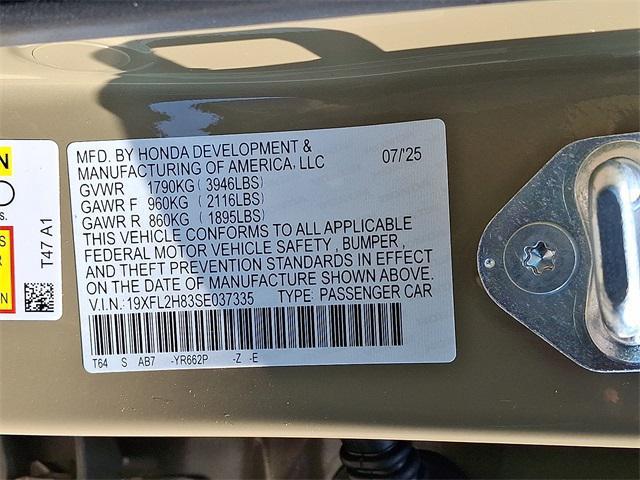 new 2025 Honda Civic car, priced at $29,055