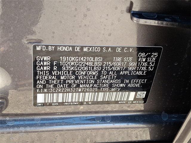 new 2026 Honda HR-V car, priced at $29,150