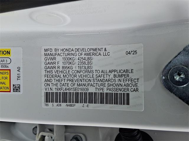 new 2025 Honda Civic Hybrid car, priced at $34,755