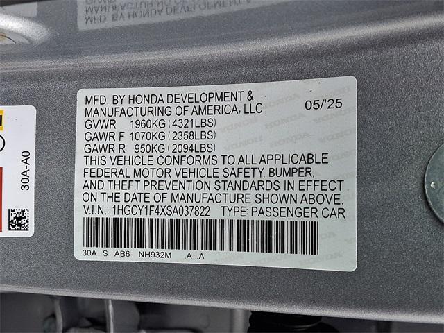 new 2025 Honda Accord car, priced at $31,710