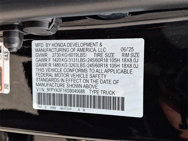 new 2025 Honda Ridgeline car, priced at $42,100