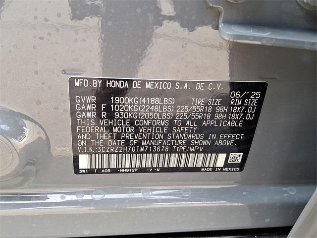 new 2026 Honda HR-V car, priced at $33,400