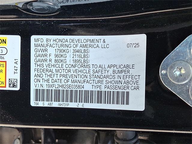 new 2025 Honda Civic car, priced at $28,600